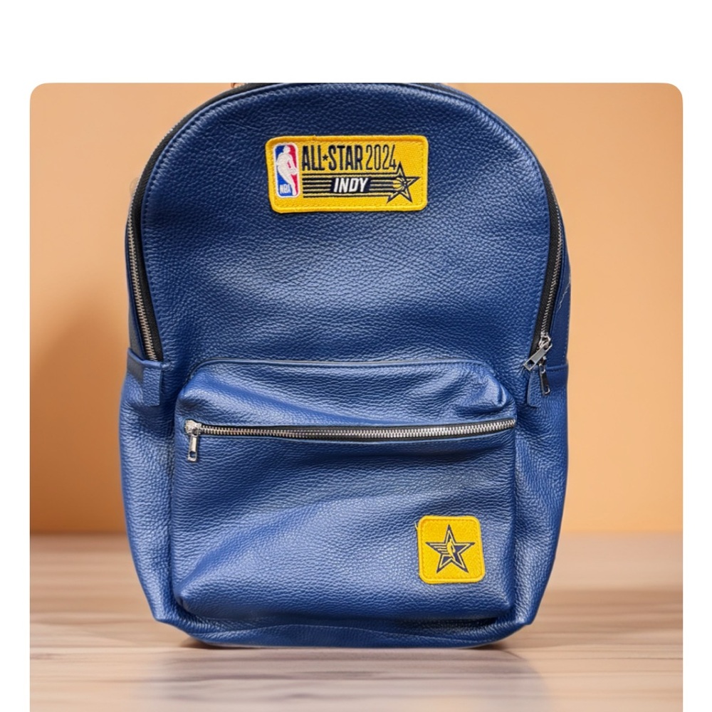 Blue NBA All-Star 2024 Backpack. Sports. Leather, gift